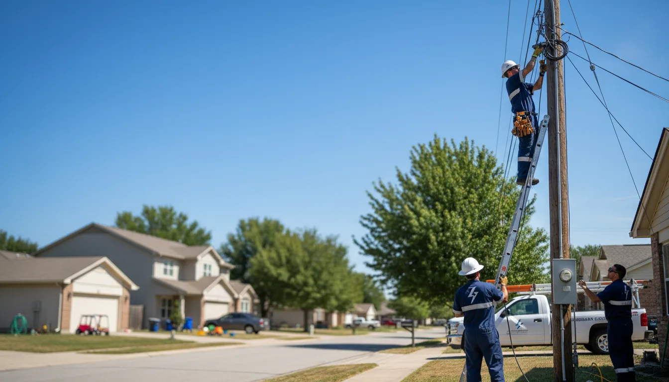 Residential electrician providing installation services in Shiner, TX